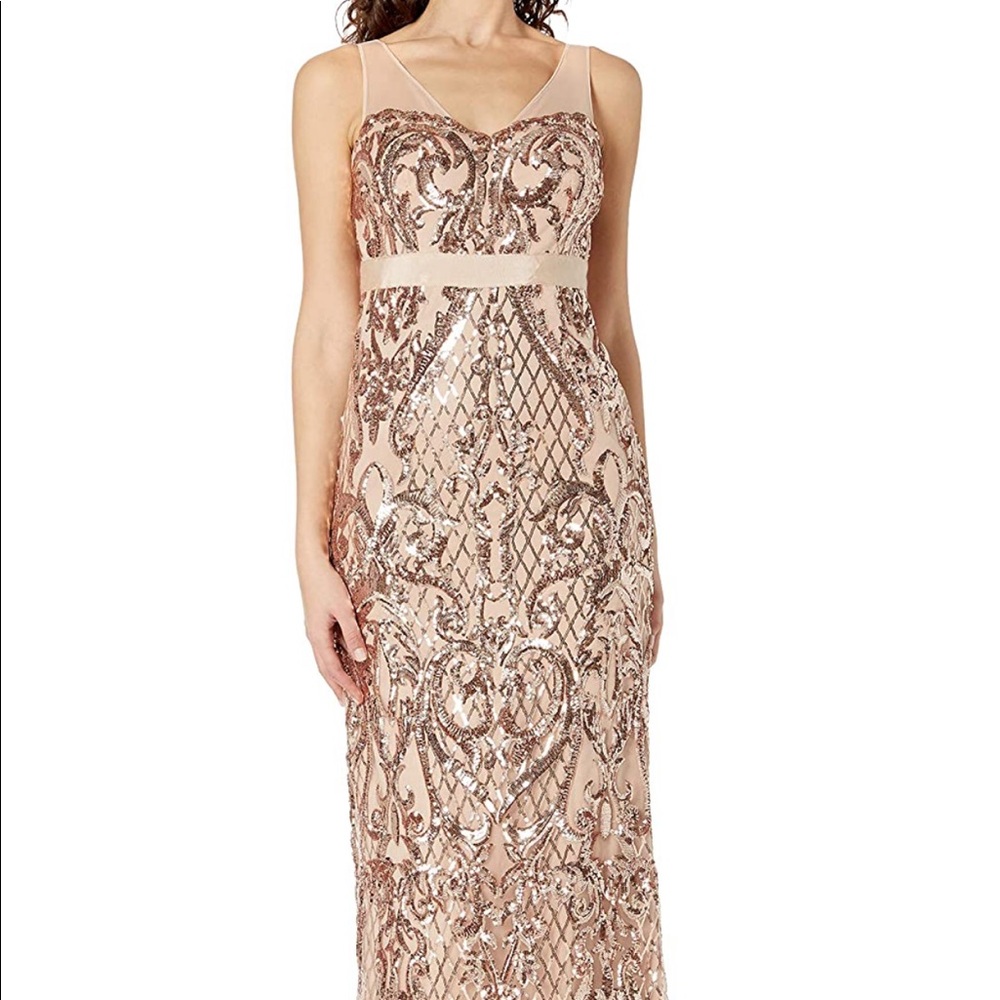 NWT Adrianna Papell Sequin Mermaid Dress (S5)